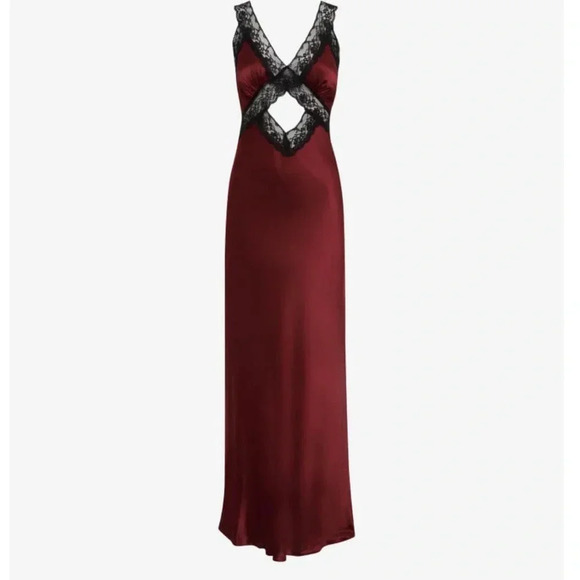 Rumored Crossroads Maxi Dress Garnet XS NWT - Picture 2 of 6